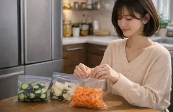 冷蔵庫で漬ける漬け物例