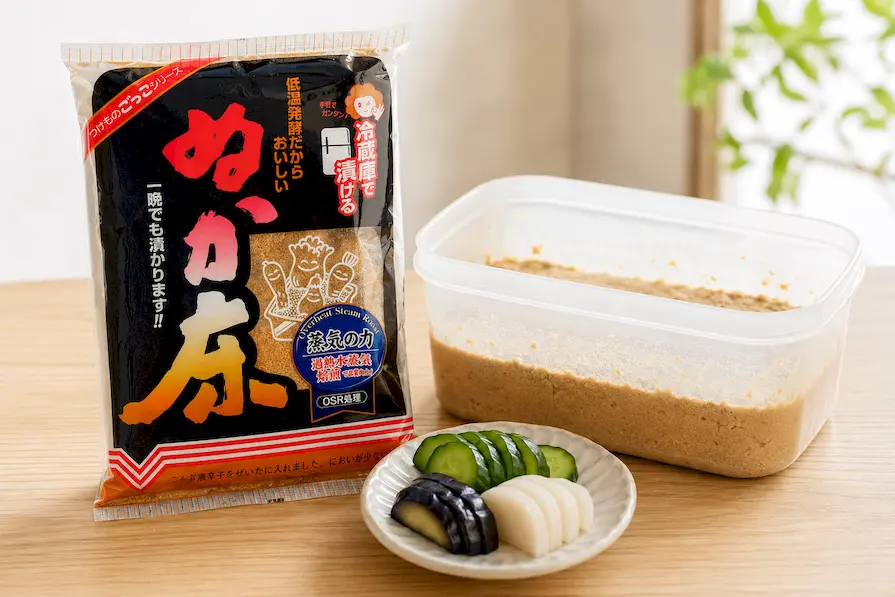 冷蔵庫で漬けるぬか床のご使用方法