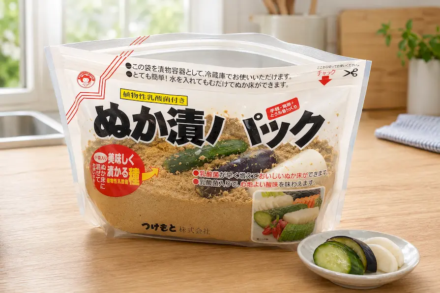 乳酸菌入りぬか漬パック600ｇのご使用方法