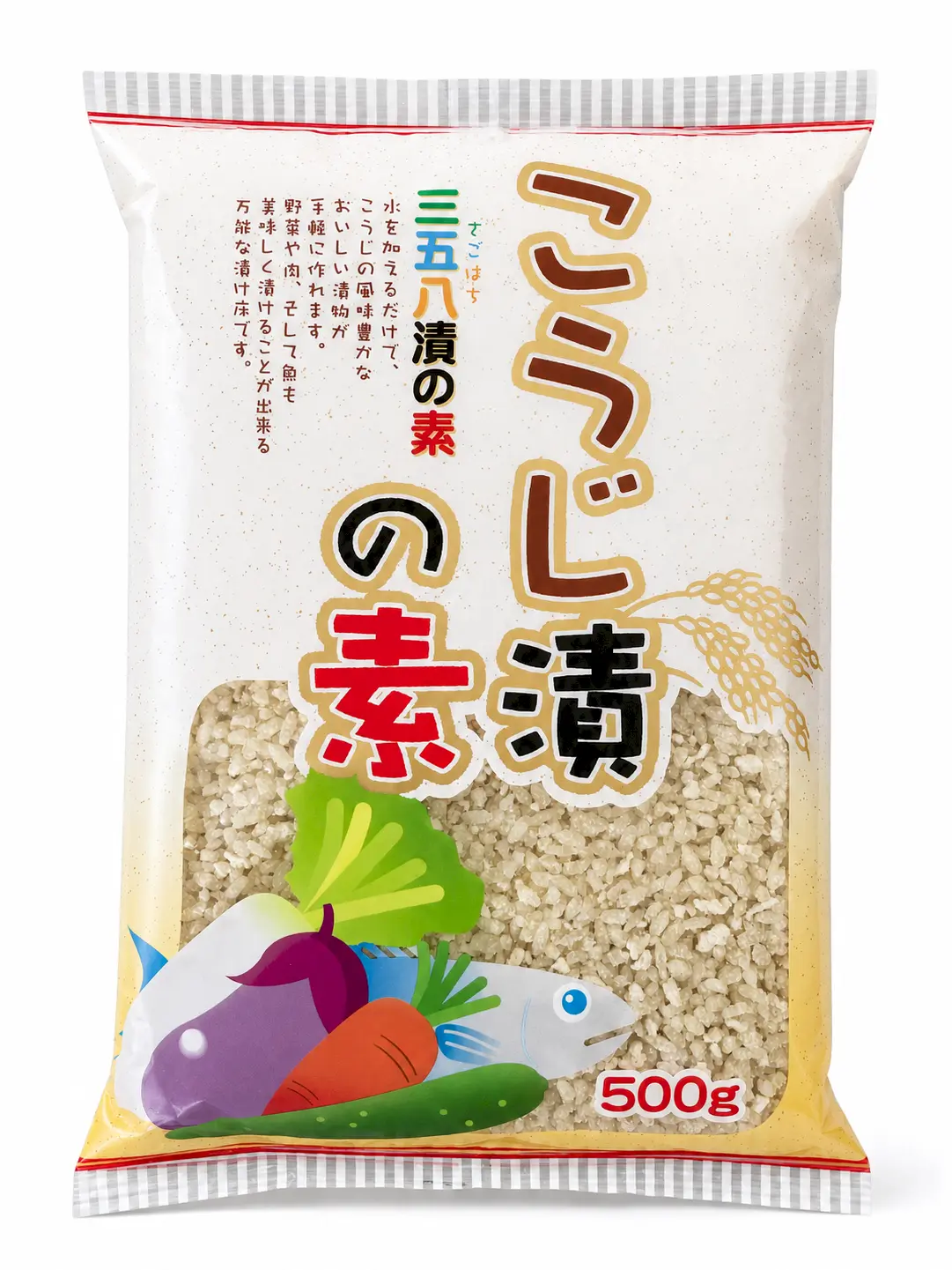 こうじ漬の素または三五八漬の素の商品パッケージイメージ