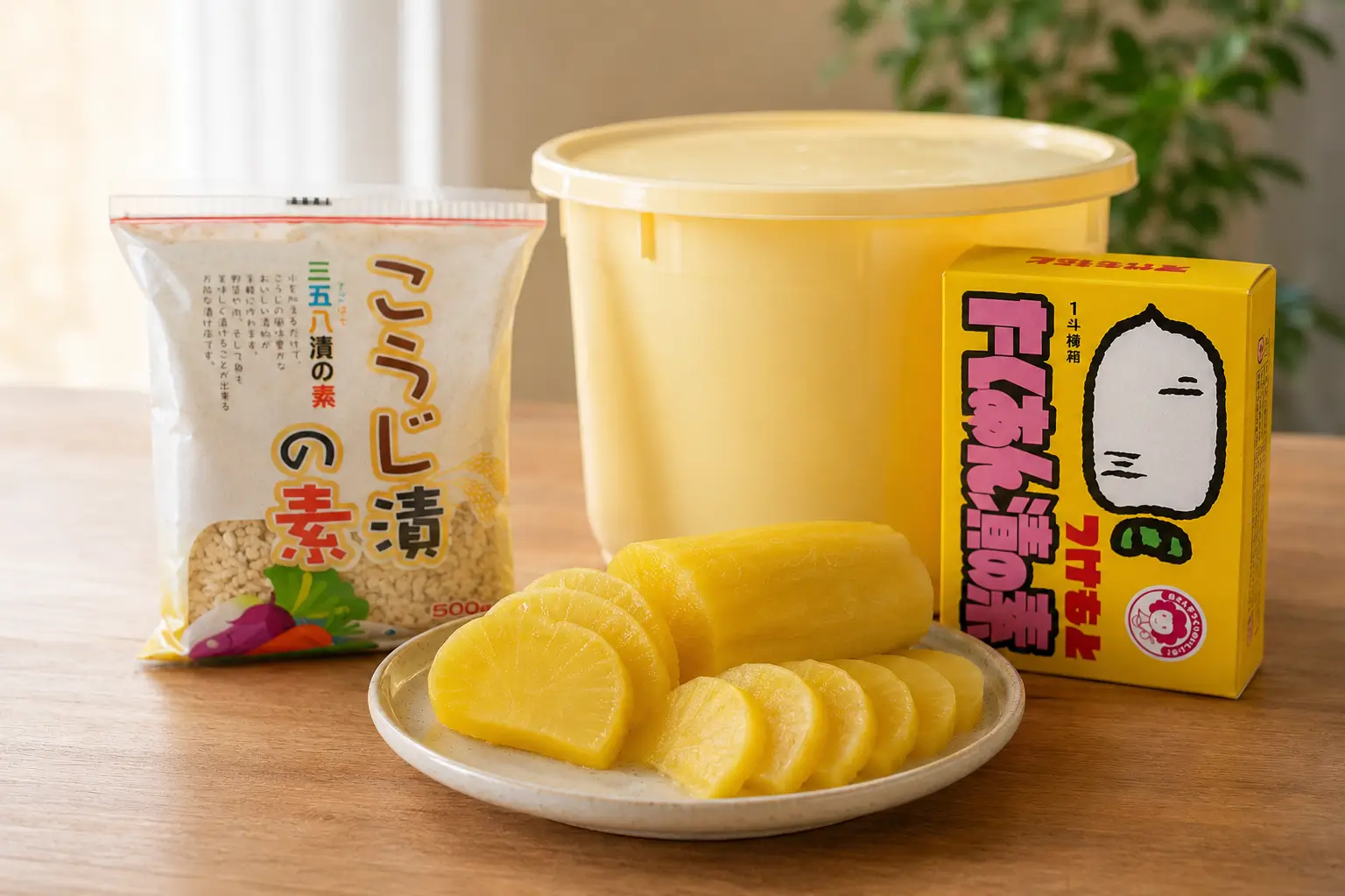 たくあんの麹漬け