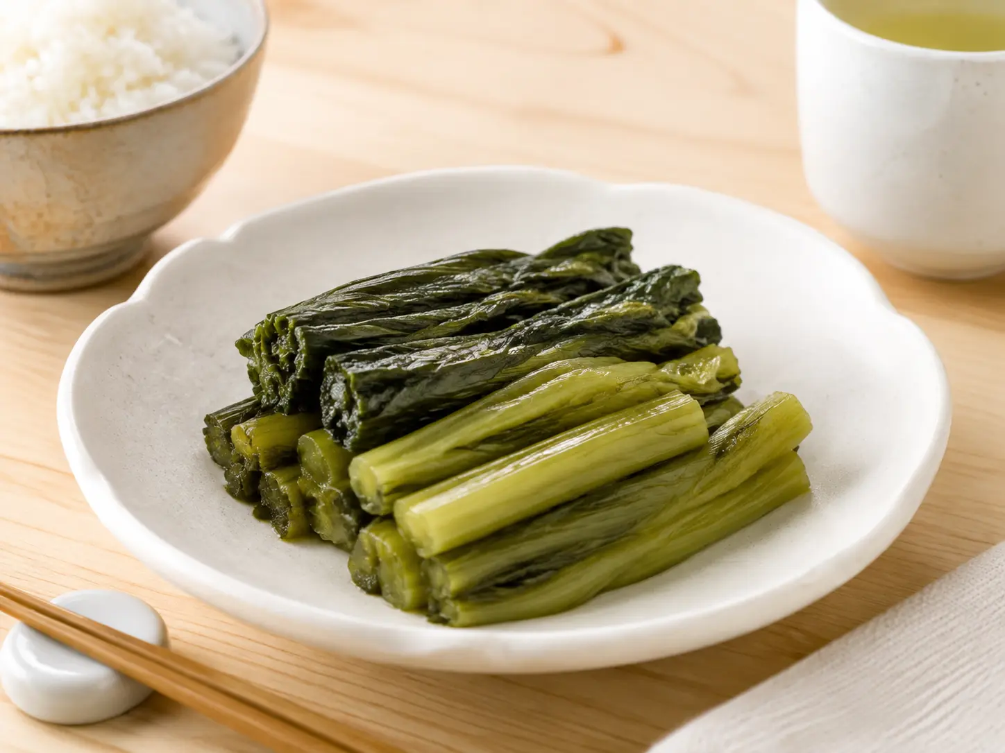 強力白菜漬の素を使って野沢菜漬