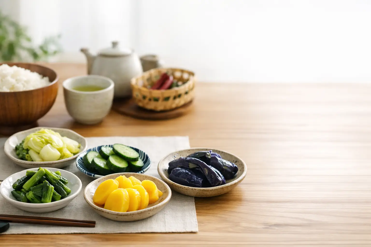 漬け物の味の要素をイメージしたビジュアル