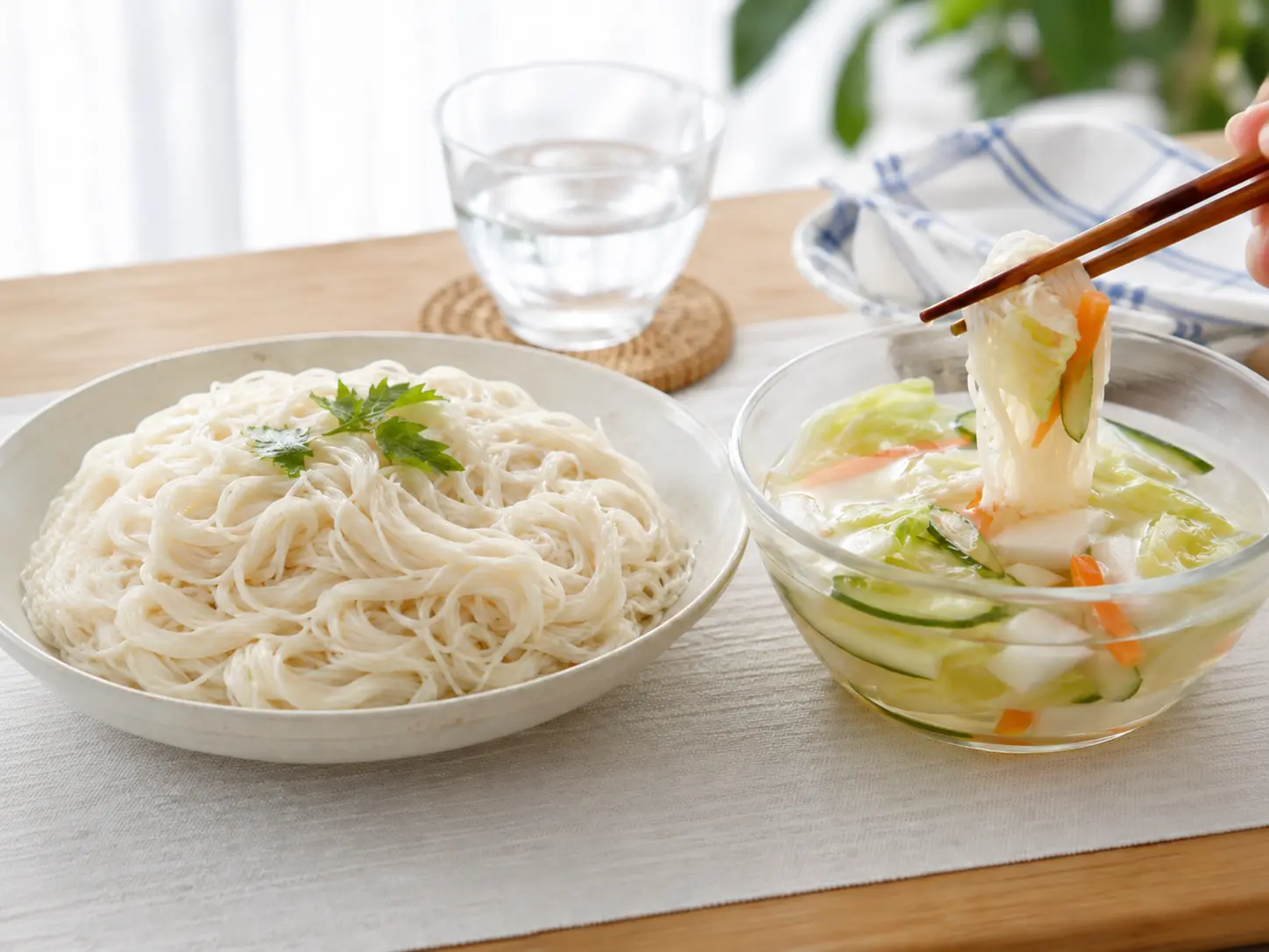 水キムチ素麺