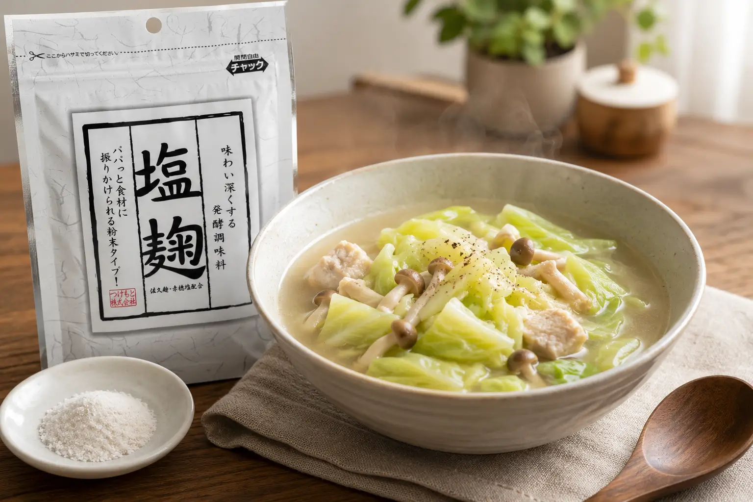 塩麹粉末タイプの使い方