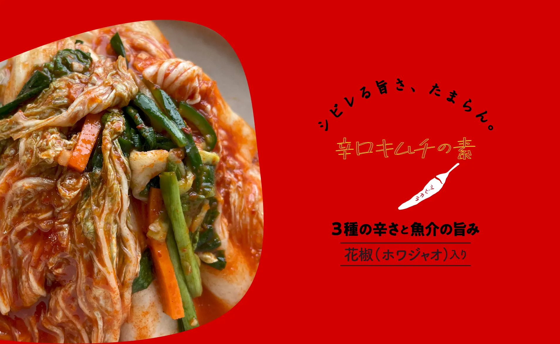 辛口キムチの素のトップビジュアル