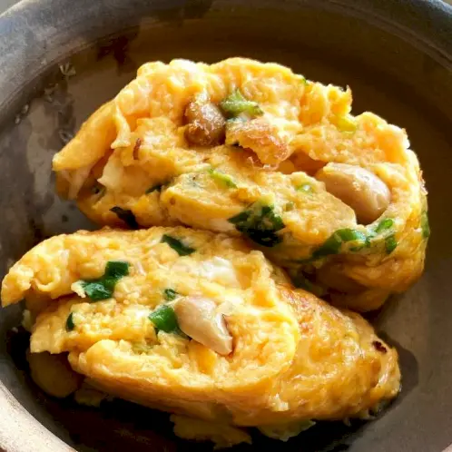 納豆入りだし巻き玉子