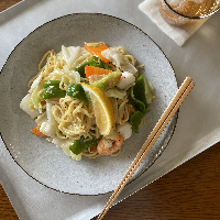 塩キャベツのレモン焼きそば