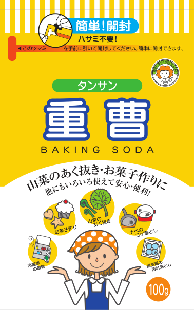 つけもと 重曹100g パッケージ表面